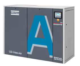 地図書Copcoは自由なねじ空気圧縮機15kw AQ 15 VSD水に注入した1つを油をさす